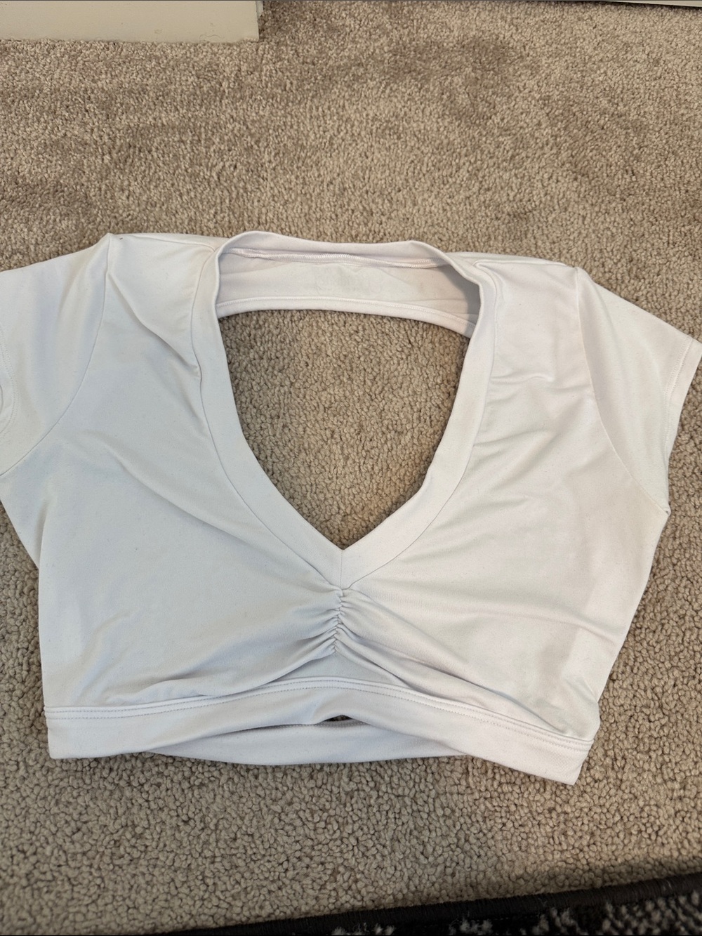 Bombshell Sportswear cropped open back top